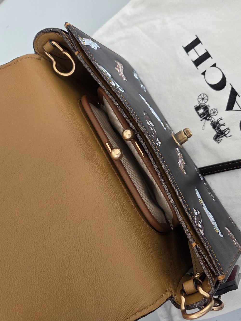 Coach 1941 Car Print Dinky Bag Limited Edition - Picture 12 of 13